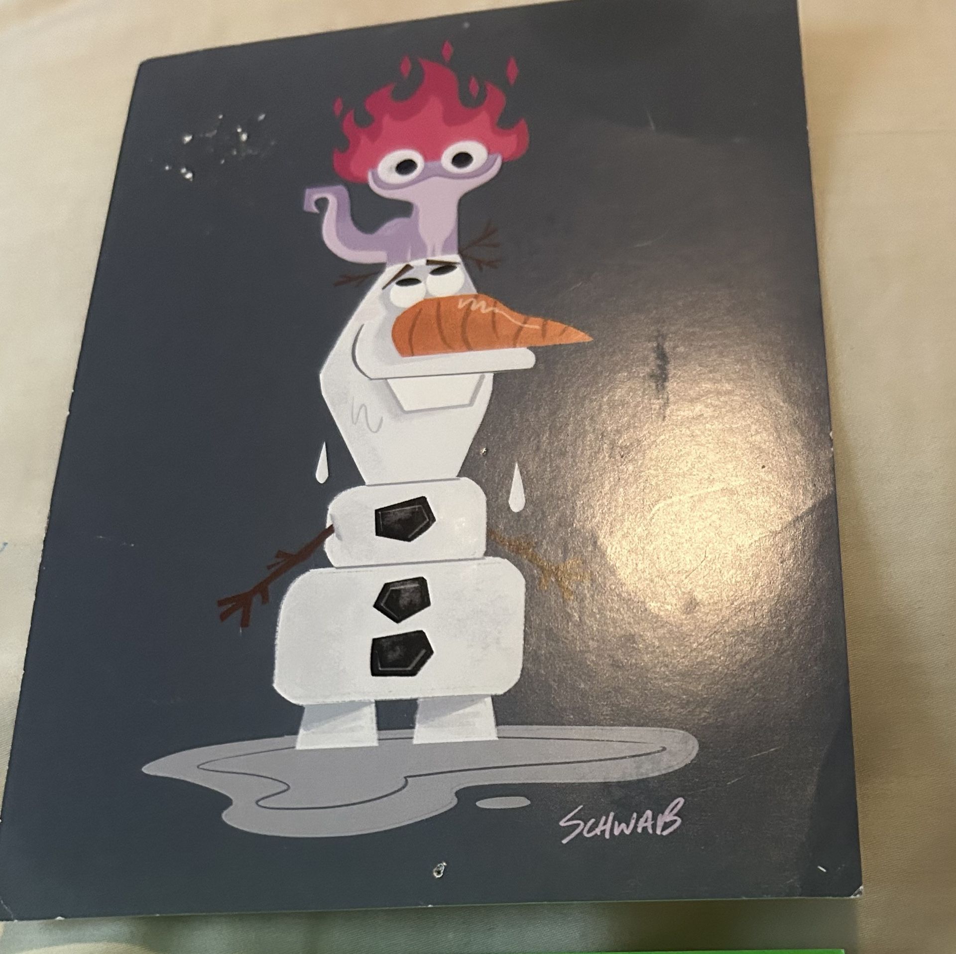 Olaf And Bruni Postcard