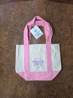 Trader Joe's Pastel Pink Mini Tote