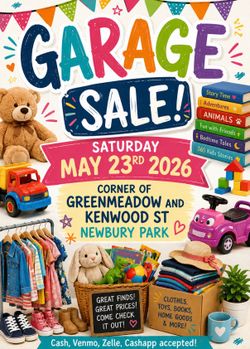 ***GARAGE SALE*** Saturday May 23rd 2026