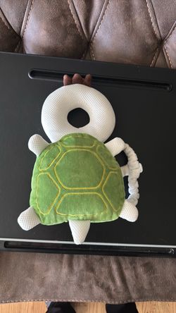 Baby Head Protector Backpack for Walking Crawling, Green Turtle