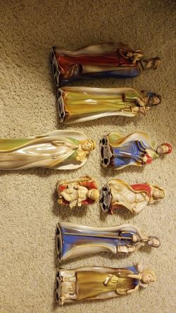 Porcelain Nativity Scene set
