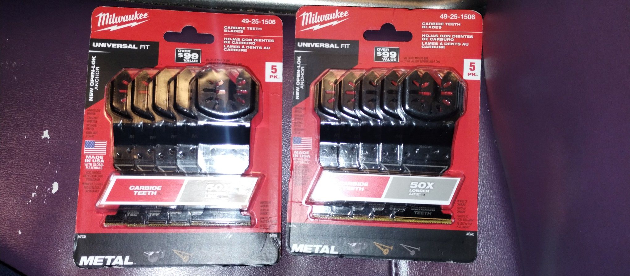 Milwaukee Metal And Extreme Metal Multi tool Blades 