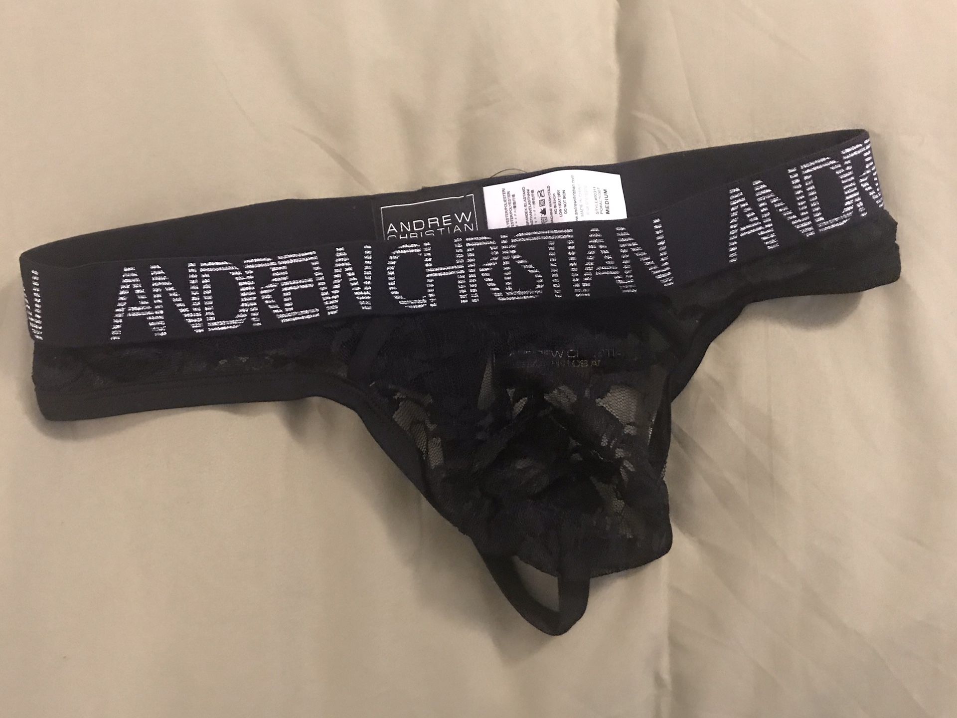 Men’s Andrew Christian Lace Thong
