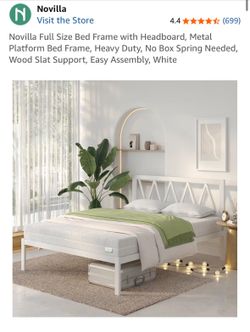 Novilla Full Size Bed Frame with Headboard
