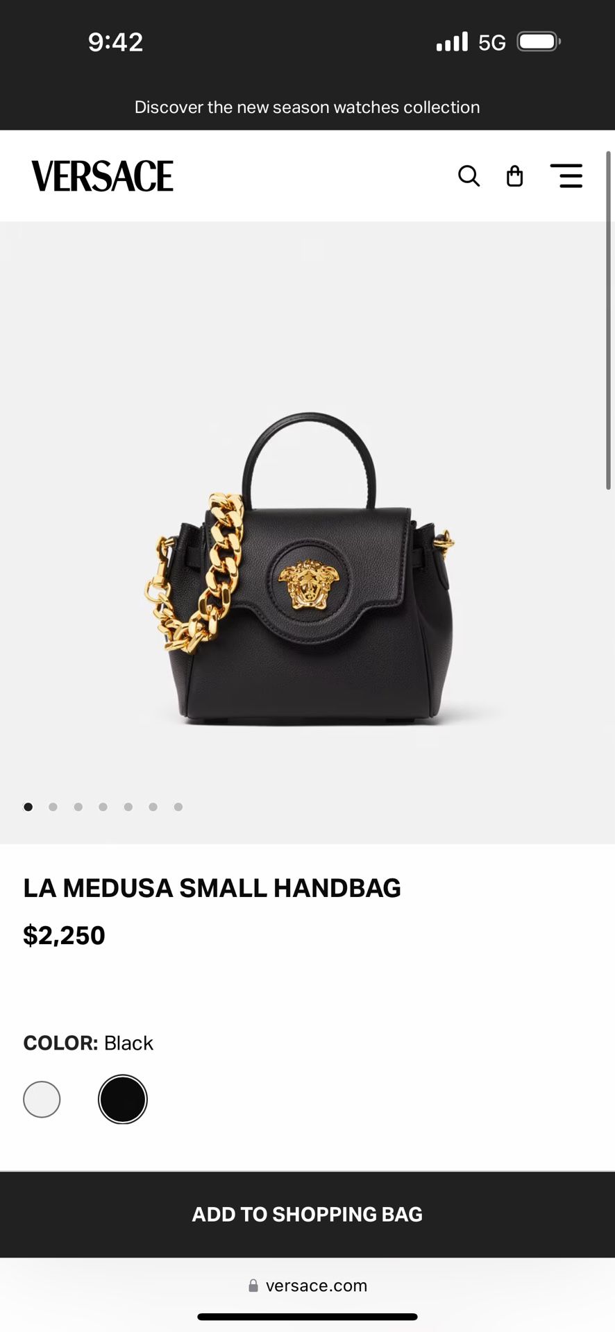 Authentic Versace La Medusa Purse