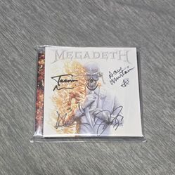 Megadeth Self Titled SIGNED CD 2026 AUTOGRAPHED Talk Shop