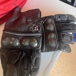 Motorcycle Riding Gloves – Genuine Leather – Size XL