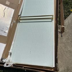 Used Like New Sliding Shower Door. No Frame 54x70