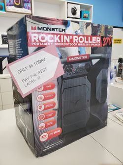 🚨 Monster Rockin’ Roller 270 Bluetooth Speaker – Only $199 or $1 to TAKE IT HOME + Save $100 Instantly with Full 1-Year Warranty