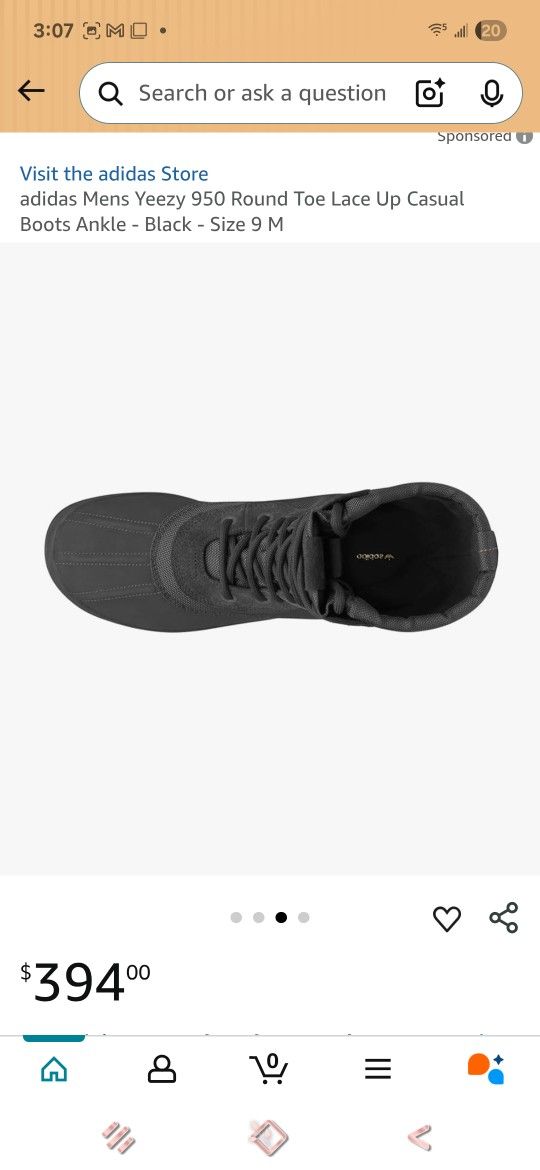 adidas gazelle silver green womens Shop Black Mens adidas adidas Yeezy 950 Boots – Shoebacca main image 0
