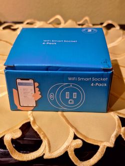 WiFi Smart Socket 4 Pack in White