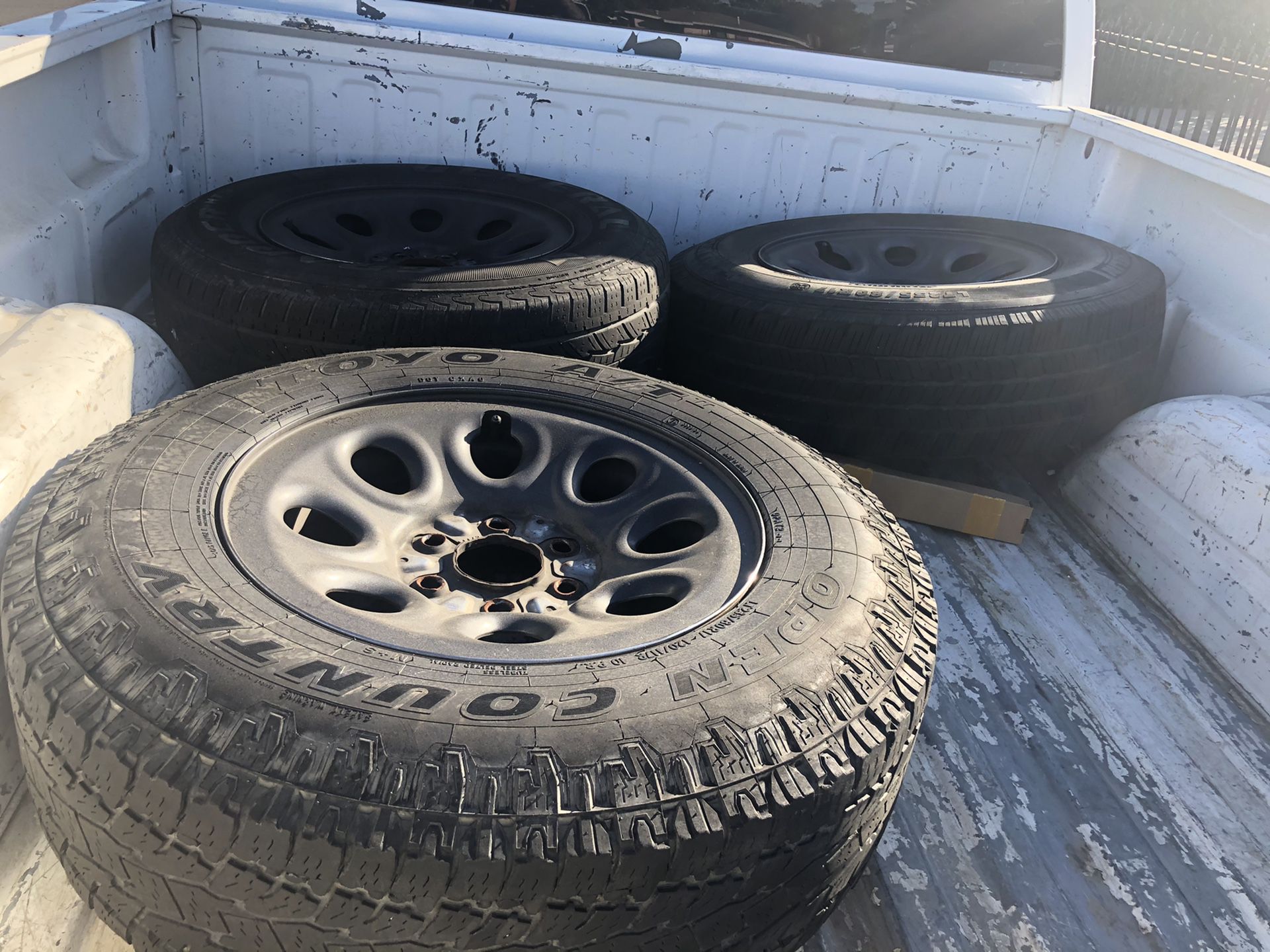 3 tires and rim, for Silverado