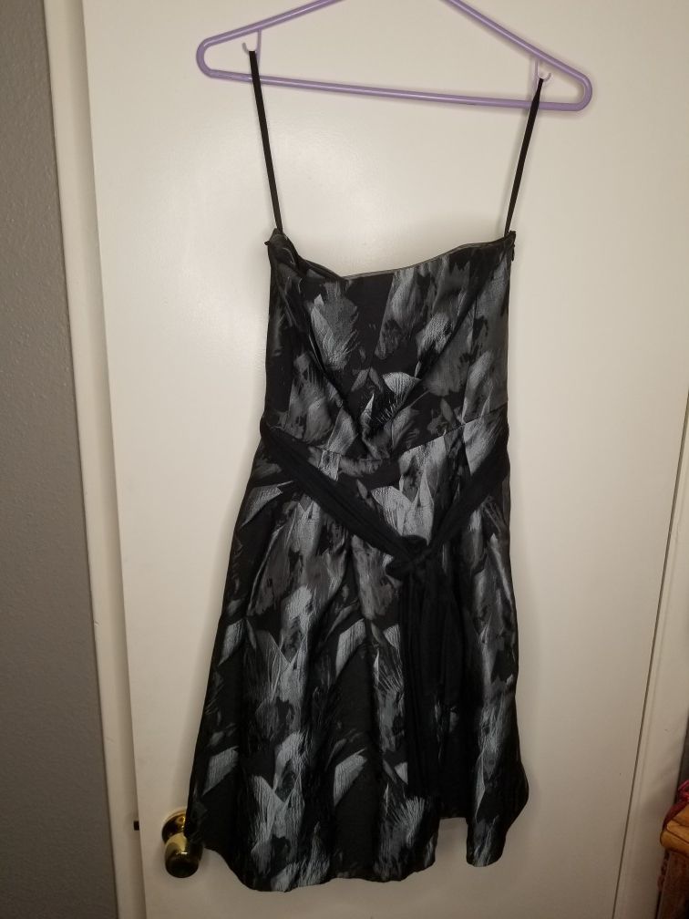 Short black and gray dress