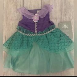 Baby /Toddler Ariel Little Mermaid Costume Onesie Dress