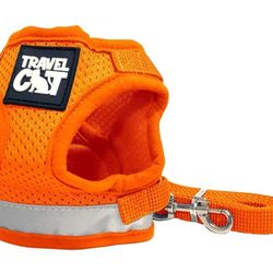 The True Adventurer - Reflective Cat and Kitten Harness and Leash Set for Walking - Lightweight, Breathable, Snug Fit - Strong Leash with Sturdy Snap