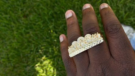 2 finger extended ring plated
