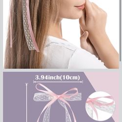 4pcs Coquette Lace Bows 