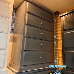 Grey Pinewood Dresser Cajonera Comoda Nueva 