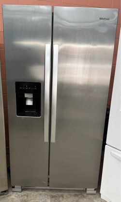 Stainless Steel Whirlpool Side By Side Refrigerator