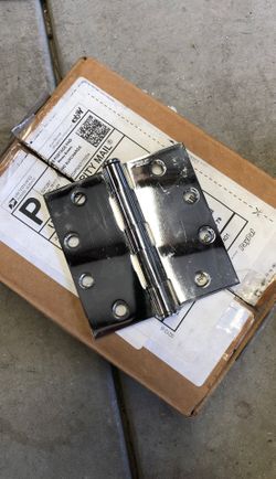 Stanley large door hinges. 2x4 5/8” chrome.