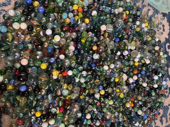 Large Lot of Mixed Glass Marbles