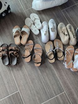 Women's size 5 and 6 shoes x 10 pairs