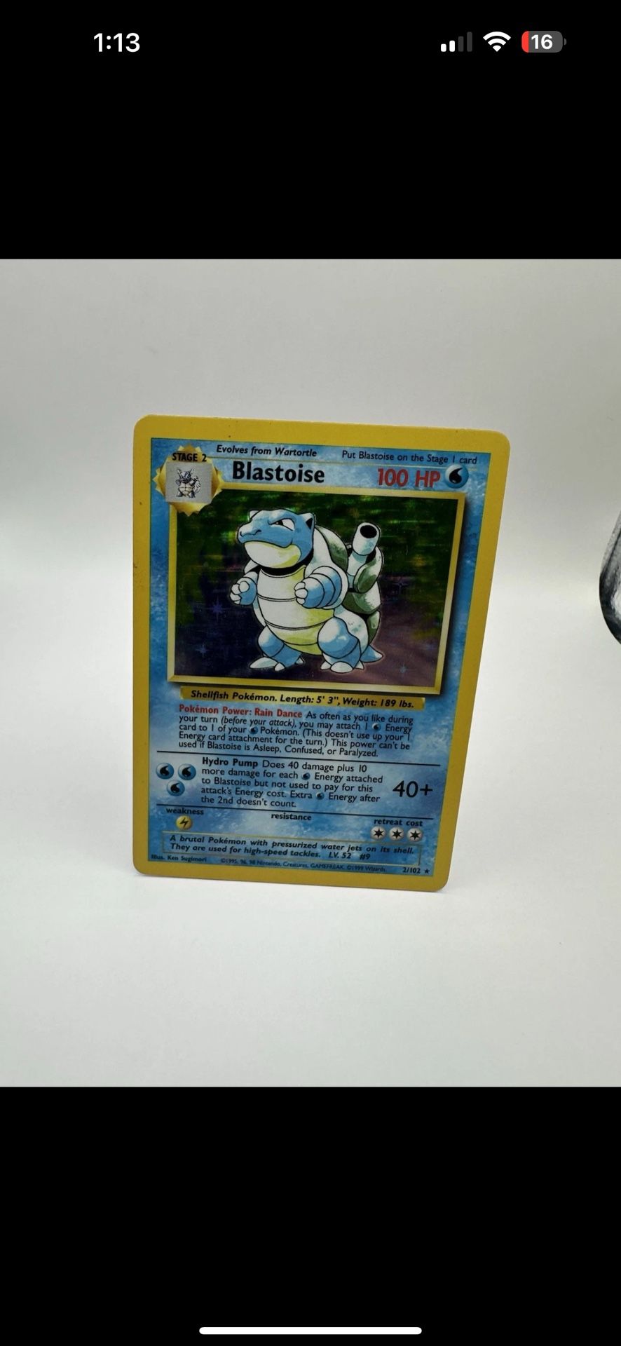 Blastoise Base Set