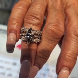 2ct Marquee With Bands 