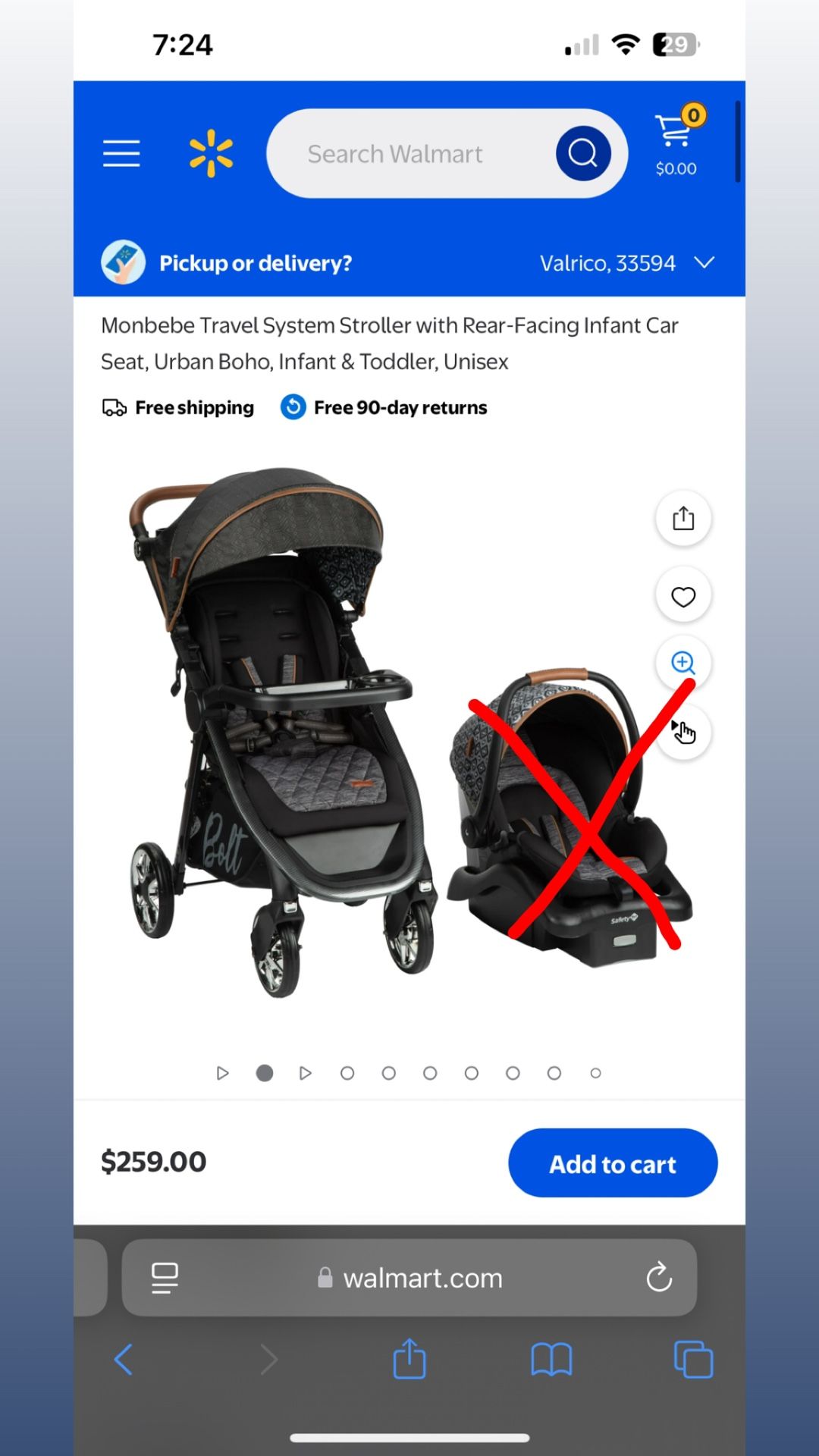 Monbe Stroller