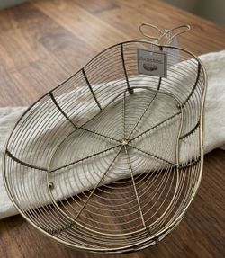 Gold Pear Basket