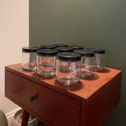 9-Piece Glass Jar & Lid Set from Amazon