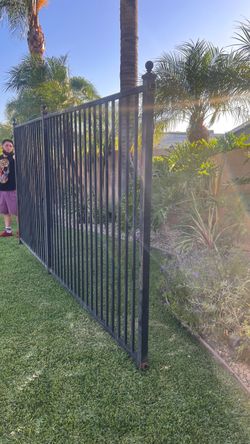 Wrought iron fence panels 38 LF total