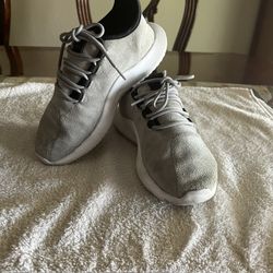 Grey Adidas Shoes Size 5 For Kids