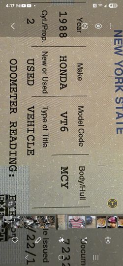 HONDA SHADOW 1988 VT600 9.138Miles