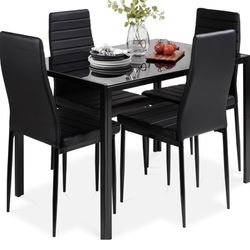 ✨ 5-Piece Glass Dining Set for Sale ✨