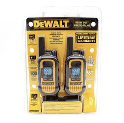 DEWALT DXFRS300 Two-Way Radios Walkie Talkies Set of 2 UHF/FM IP67 Waterproof