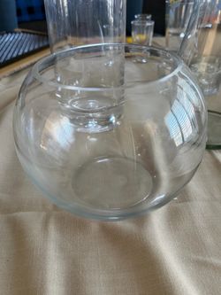 Clear Glass floral vases