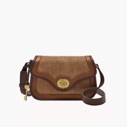 Fossil Heritage Flap Crossbody - Multi & Brown
