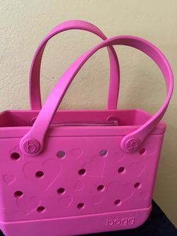 Bogg Bag Pink Rubber Tote