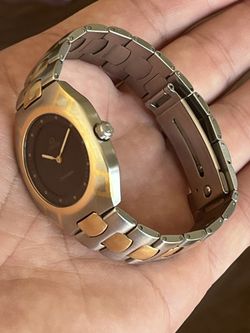 Omega Gerald Genta 18K Gold And Steel Polaris Watch In Perfect Condition Shorter Full Gold Links Bracelet