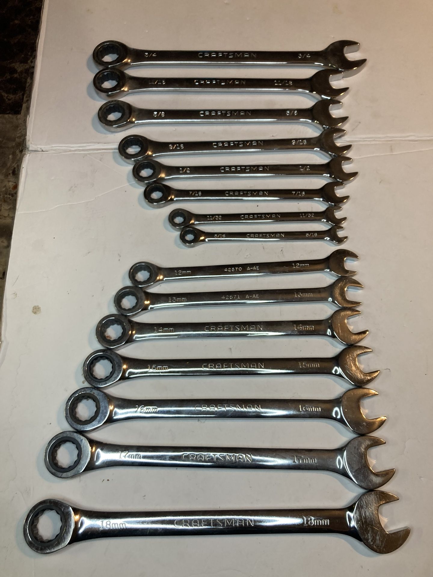 Craftsman Gear And Standard Wrenches