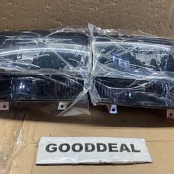 #80 Fit 99-04 Ford F250/350 or 00-04 Ford Excursion Smoked Clear Headlight 
