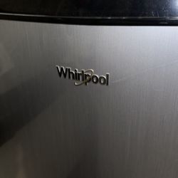 Whirlpool Black and Silver/Stainless Refrigerator