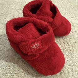 Ugg Baby Bixie Bootie Ribbon Red 4/5 Size 