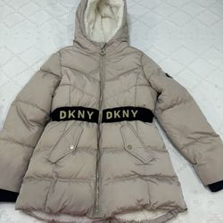 DKNY Puffer Jacket with Logo Band