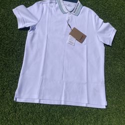 White Burberry Polo 