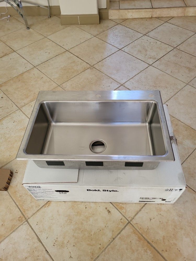New Kohler Stainless Kitchen Sink