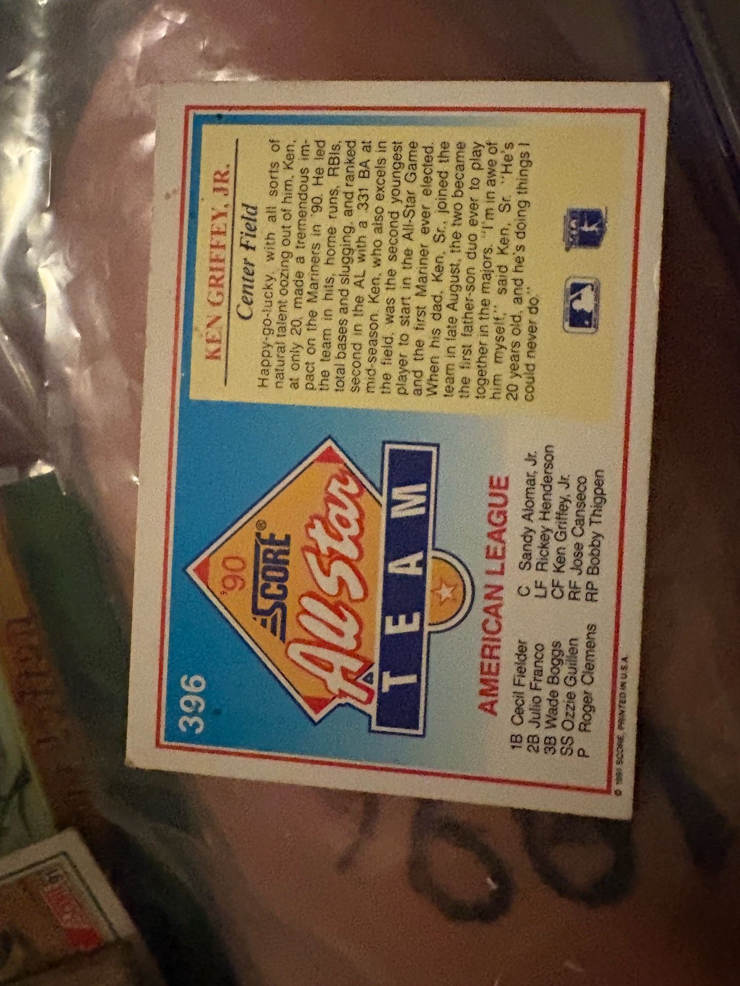 Baseball cards