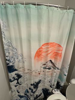 Shower curtain (Japan painting)