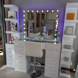 Vanity with Bluetooth  ( Does not include Shelves 
